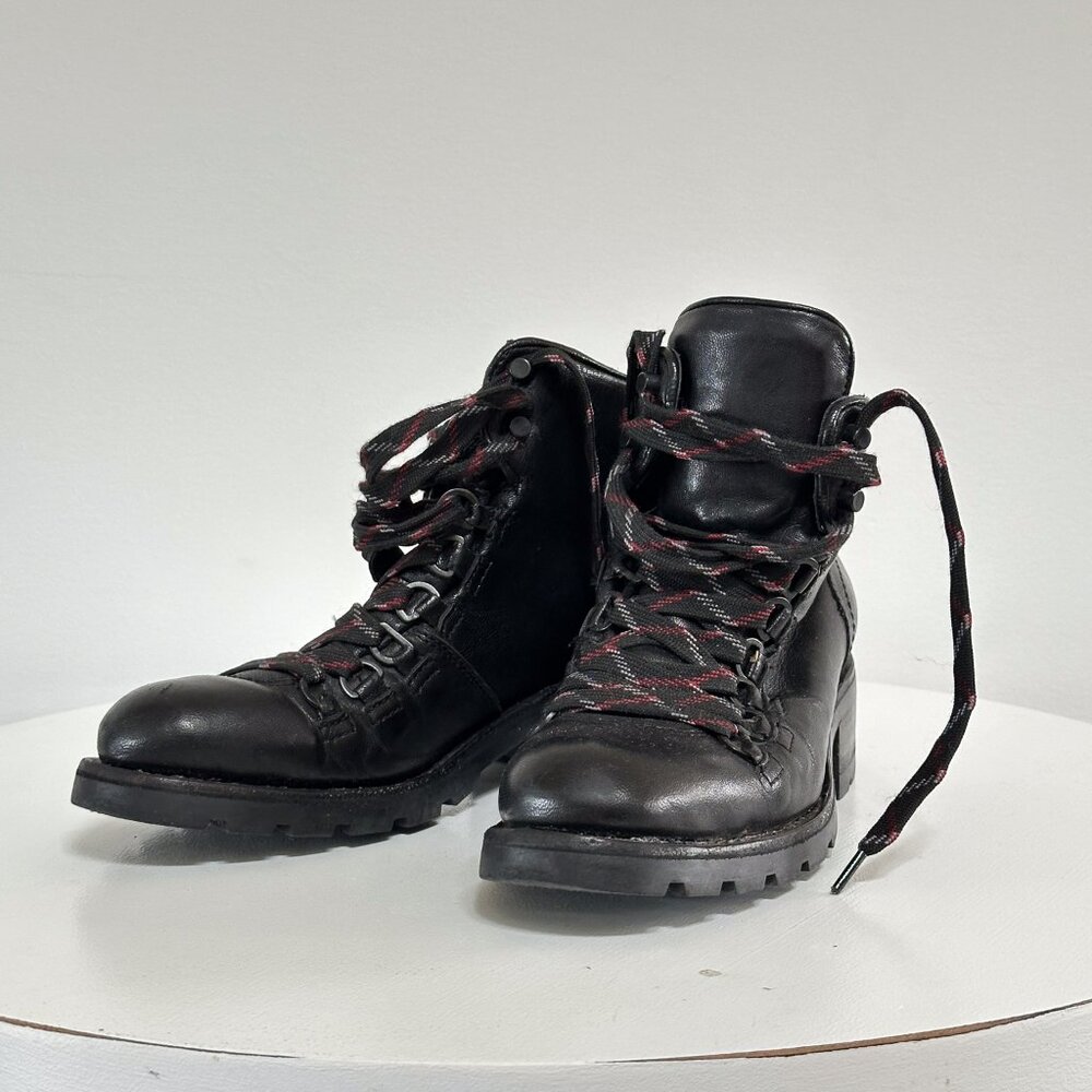 Frye Alta Women's Black Leather Lug Sole Hiking Boots 6